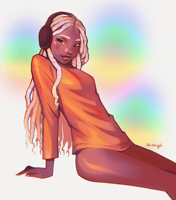 All Amber drawings from this year … the fact that I've only drawn her face at the exact same angle  