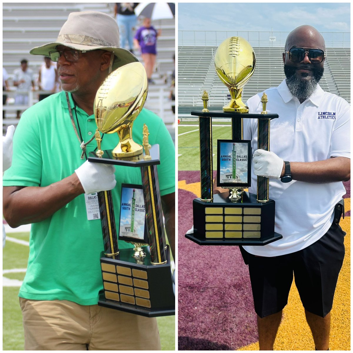 Last week Sunny South Dallas High Schools <a href="/LegendaryLHS/">The Legendary Lincoln HS</a> <a href="/TGJMTrojans/">The “Great” James Madison</a> competed in our biggest rival football game of the year! And the championship trophy goes to <a href="/LHS5PS/">Lincoln Athletics</a> <a href="/LanceWi26777138/">Lance Williams</a> <a href="/DallasISDSupt/">Dr. Stephanie S. Elizalde</a> <a href="/Tanya_N_Shelton/">Dr. Tanya Shelton</a> <a href="/dallasathletics/">Dallas ISD Athletics</a> <a href="/ForestForward/">Forest Forward</a> <a href="/EturnerEdward/">edward turner</a> #football