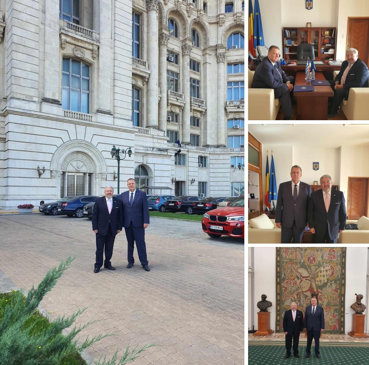 Επίσκεψη στη Βουλή της Ρουμανίας.  Συνάντηση και εποικοδομητική συζήτηση με τον εξαίρετο φίλο Βουλευτή Ελληνικής καταγωγής κ. Dragoş Gabriel Zisopol. Ο Dragos ως Πρόεδρος της Uniunea Elena Din Romania με τιμά με τη φιλία του εδώ και πολλά χρόνια.