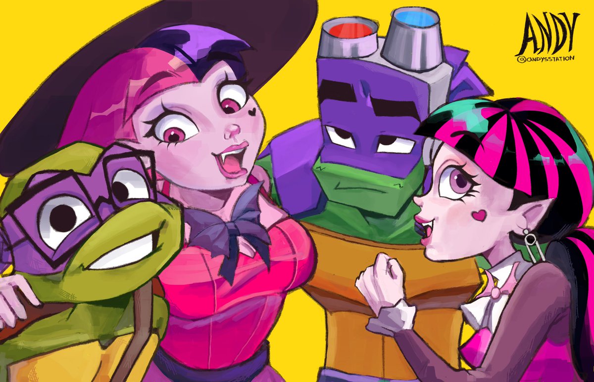 andysstation's tweet photo. best friends in every universe 🐢🦇#monsterhigh #rottmnt #tottmnt https://t.co/zuWOpeLpwA