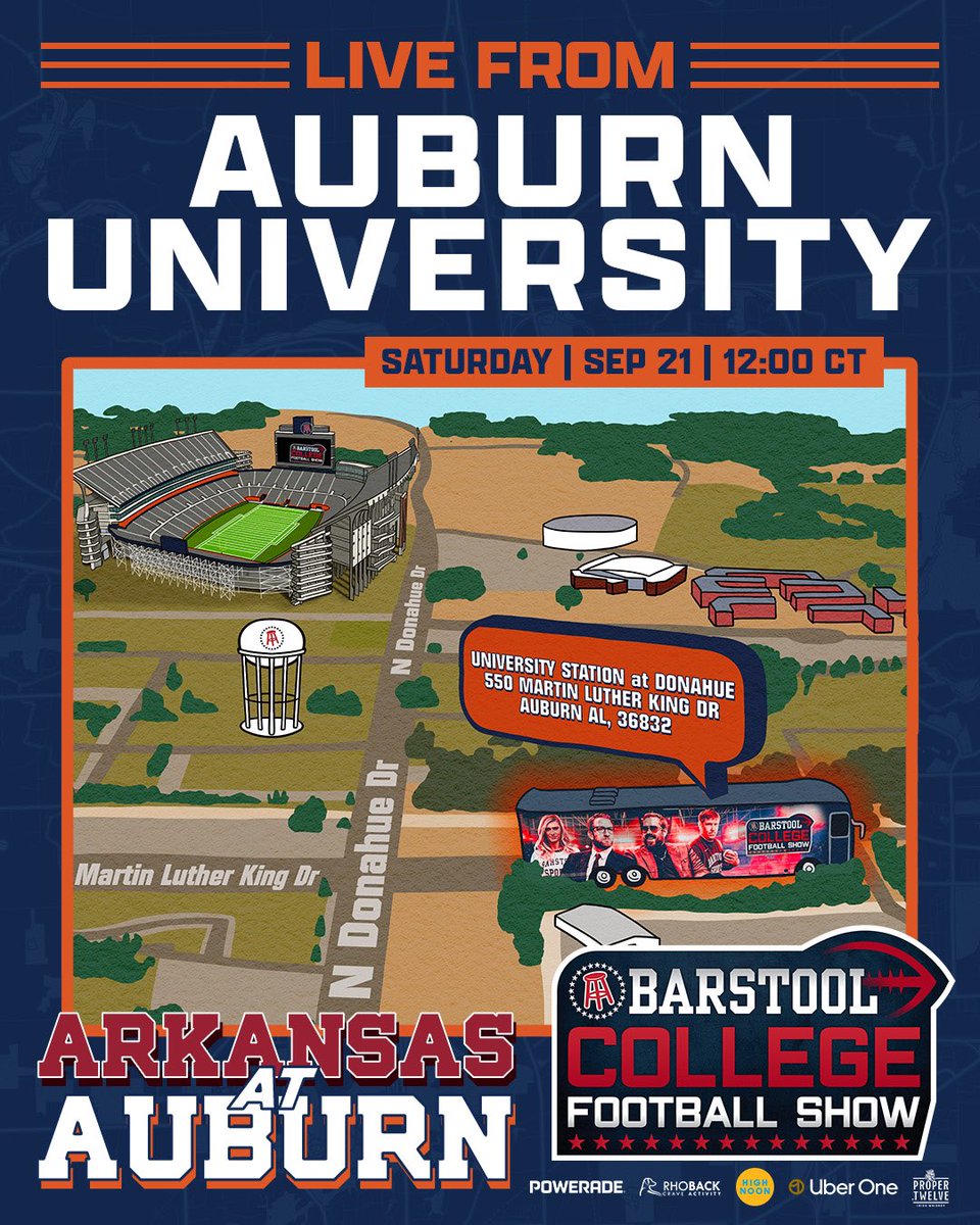 BarstoolBigCat's tweet photo. Live in an hour and a half. Auburn is gorgeous https://t.co/QP2QmetuEt