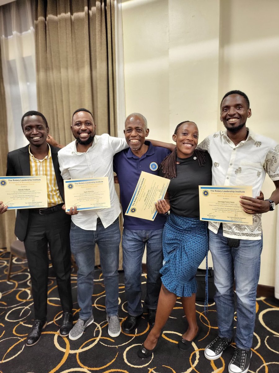 Rotaract Kampala North (@kanosug) on Twitter photo Congratulations to our 4 members who’ve graduated from <a href="/Rliuganda2/">The Rotary Leadership Institute Ug</a> today!
- <a href="/wanelobarogers/">Waneloba Rogers </a>
- <a href="/Katendefredi/">I am Dr. Katende</a>
- <a href="/nkundalove/">Amanda Esther</a>
- Counsel Xavier
Proud of your achievement! Congratulations to our 4 members who’ve graduated from <a href="/Rliuganda2/">The Rotary Leadership Institute Ug</a> today!
- <a href="/wanelobarogers/">Waneloba Rogers </a>
- <a href="/Katendefredi/">I am Dr. Katende</a>
- <a href="/nkundalove/">Amanda Esther</a>
- Counsel Xavier
Proud of your achievement!