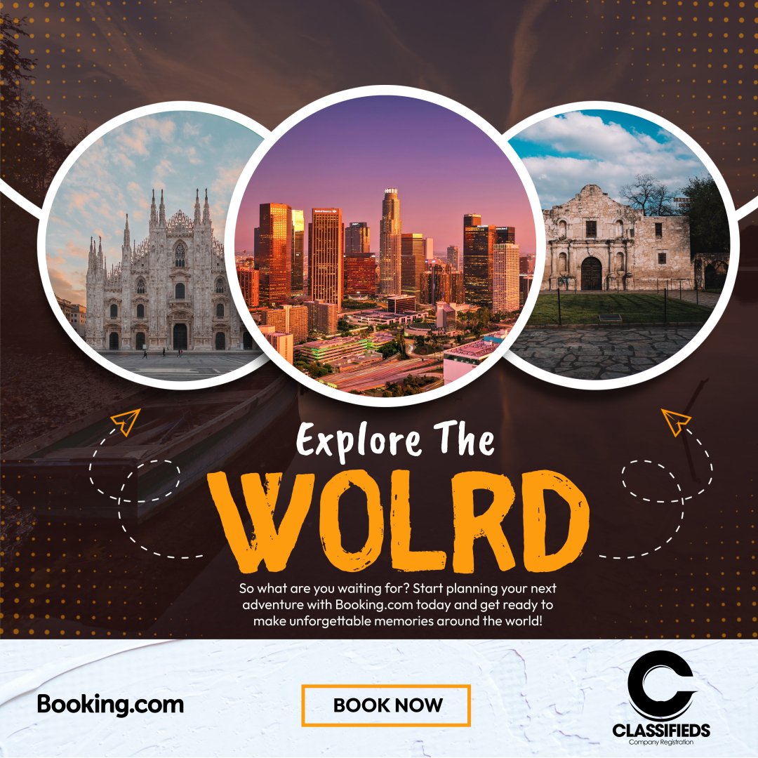 ClassifiedsCR's tweet photo. 🌍 Ready to Travel to travel and explore the world? From top attractions to hidden gems, your next adventure is waiting! Book Now with Booking and start your journey today! ✈️🏰✨ https://t.co/BBzeoqIr5s 🎒#TravelToTravel #ExploreTheWorld #BookNow https://t.co/1xqwBtbmWC