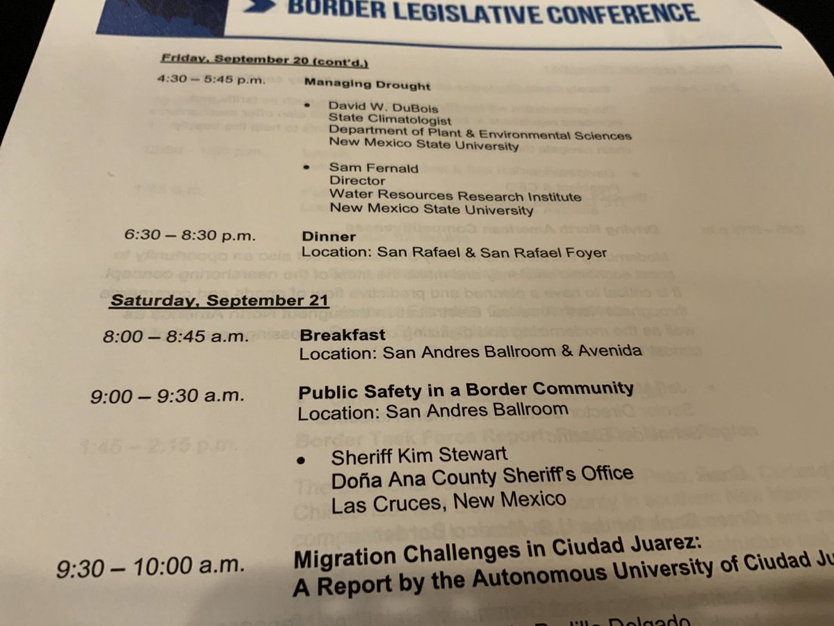 SenatorSoules's tweet image. #nmleg. At the Border Legislative Conference “I have not had any crime committed by an undocumented person.  What we have had are undocumented people dying in the desert.”  Kim Stewart, Dona Ana County Sheriff.