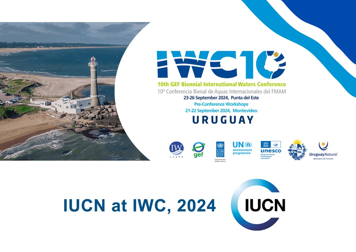 🌊🌐 GEF 10th International Waters Conference 🌐🌊
30 Years of Impact, back after 6 years, on next week! 
23-26 Sept, Punta del Este, Uruguay

Questions? You are not on your own! <a href="/IUCN/">IUCN</a> experts will be on site — reach out for a meeting or to 🎉 celebrate! 

linkedin.com/posts/iucnwate…