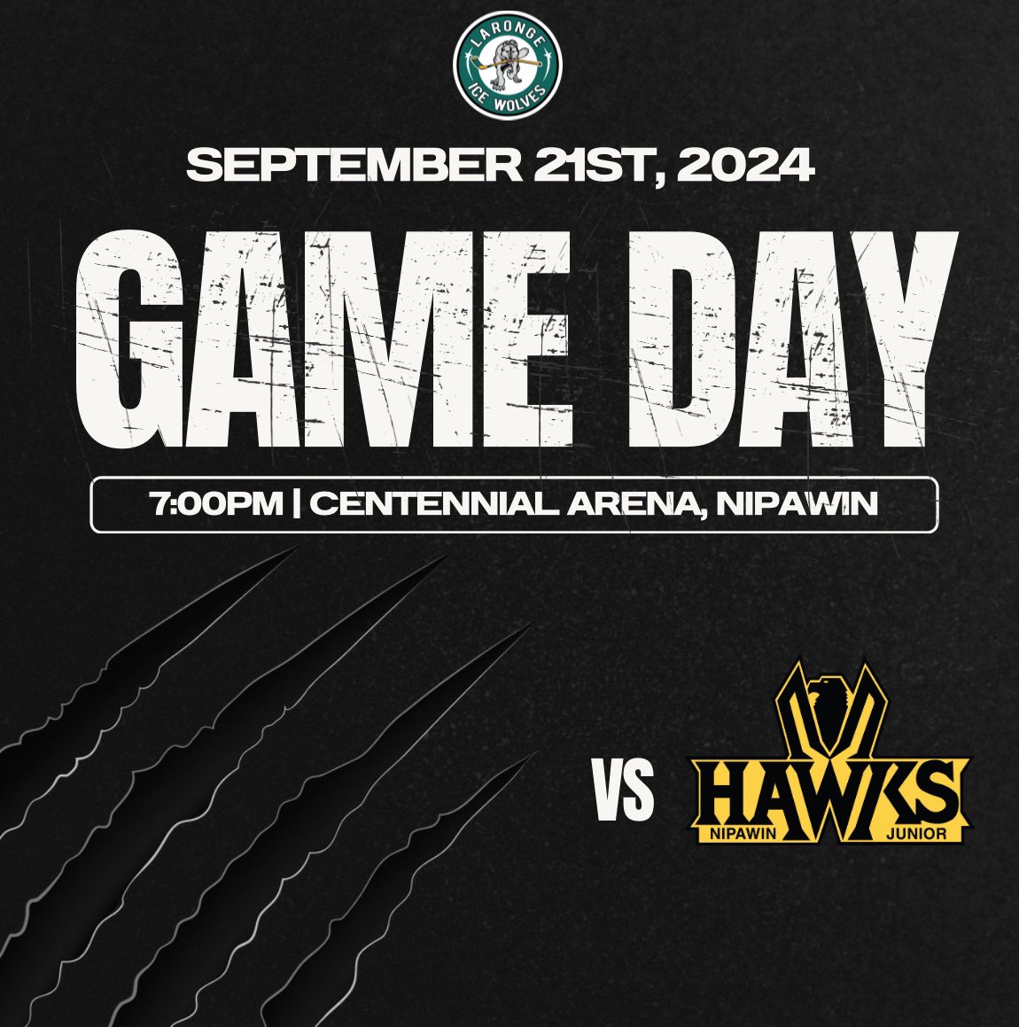 SJHL_IceWolves's tweet photo. ITS GAME DAY! The Ice Wolves are hitting the road today and heading to Nipawin. The puck drops at 7:00. 

📺FloHockey

#BackThePack #SJHL #IceWolves https://t.co/k05sDU1EOE