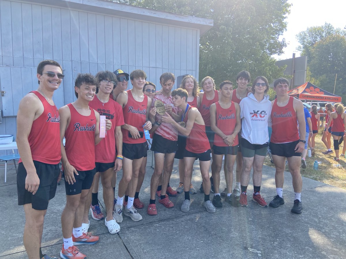 RCHS Boys Repeat as South Dearborn Champions.  Parmerlee/ L Jacobs 5th, 6th