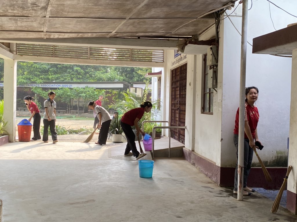NSS_DGC's tweet photo. Commemorating NSS Day and Swachhata Hi Seva, a cleanliness drive was organised within the college premises by NSS volunteers @ Program Officers of DGC   on 21st Sept, 2024 from 6.00 am.
@ Yas ministry 
@_ nss india https://t.co/4BFz2YeMQN