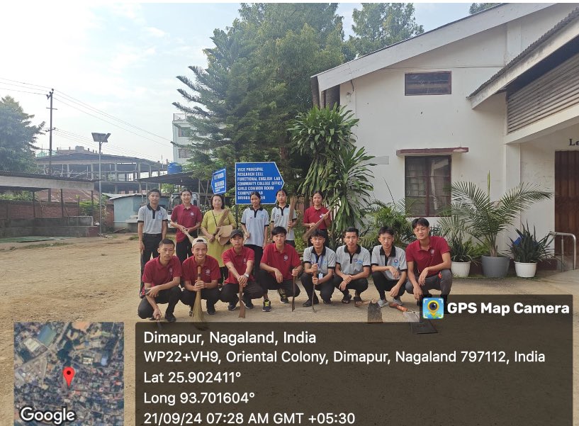 NSS_DGC's tweet photo. Commemorating NSS Day and Swachhata Hi Seva, a cleanliness drive was organised within the college premises by NSS volunteers @ Program Officers of DGC   on 21st Sept, 2024 from 6.00 am.
@ Yas ministry 
@_ nss india https://t.co/4BFz2YeMQN