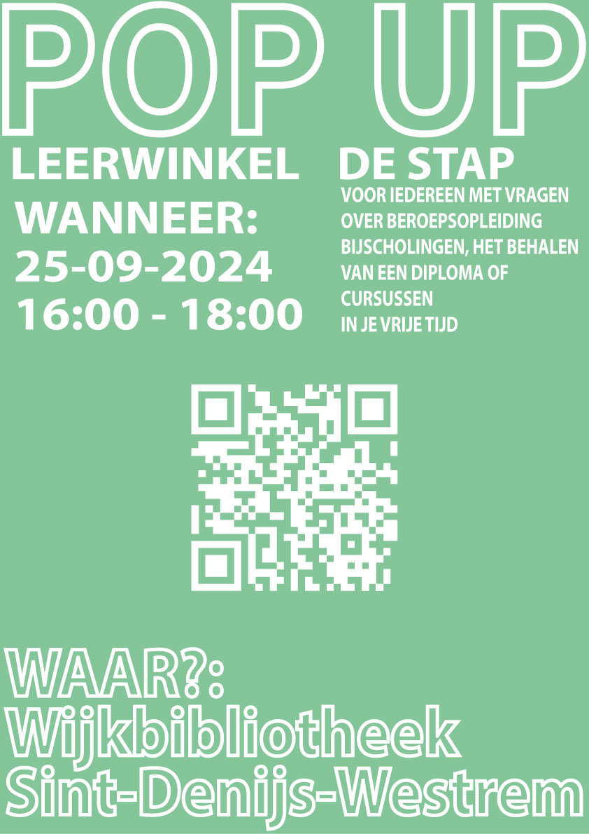 'Leerwinkel  De Stap komt naar je toe' in de wijkbib