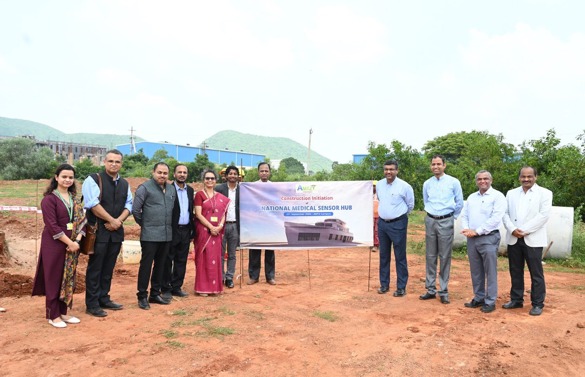 AP_MedTechZone's tweet photo. Today, @AP_MedTechZone had the ground breaking ceremony for its construction of National Medical Sensor Hub. #AMTZ had the august presence of Shri S. Krishnan, Secretary of @GoI_MeitY to be part of the beginning of the landmark project.
#MedTech #HealthTech #MadeInLockdown #Sensor
@Goi_India @ncbn @Sunita328 @debashis_dutta @CmtiBengaluru @_RNayar @agnii_going @MiIAiMeD @CoE_AM_MDS @TiEGlobal @WTCA