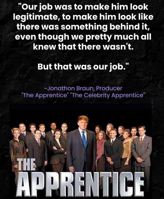LinosVersion's tweet photo. Anyone that knows business knows that #TheApprentice was "show business"
#TrumpIsUnfitForANYOffice https://t.co/B4mMrMp2qc