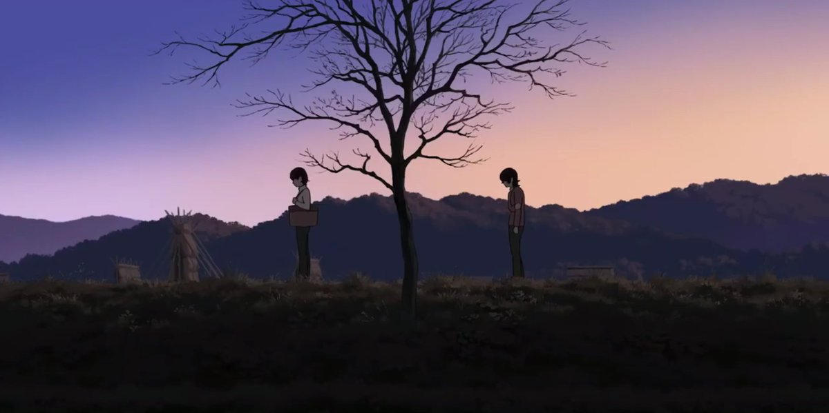 DaFeenom's tweet photo. L'adaptation de Look Back a absolument tout compris à l'oeuvre de Fujimoto. Les strips prennent vie comme des cartoons, les ellipses deviennent des silences pesants, le trait est sensible et impulsif à la fois... J'ai déjà pris pour une place pour le revoir demain. https://t.co/VTUhPc3qcp