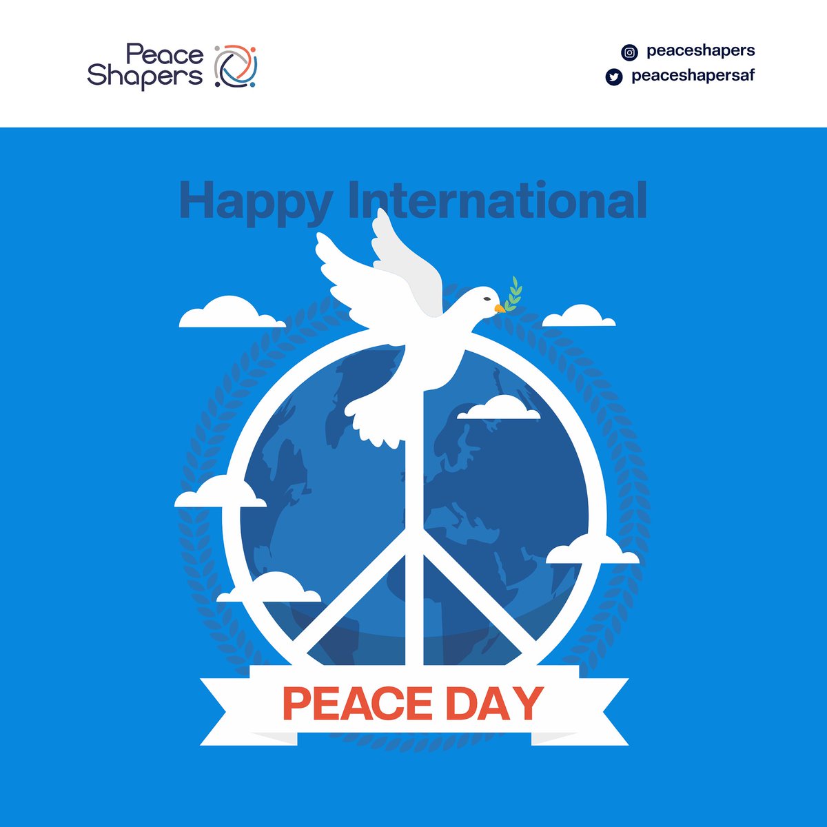 PeaceShapersAf's tweet photo. Happy International Peace Day!!!

Today is special to us not just because it remind us of the importance of the work we do but,

It reminds us the importance of cultivating a culture of Peace because at the foundation; there is no progress without Peace💙 https://t.co/Qqic2sJplv