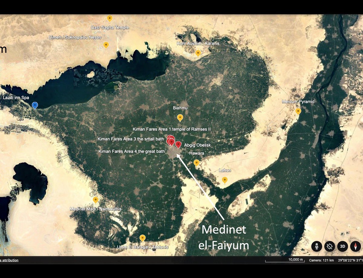 chrisnaunton's tweet photo. Just back from a fantastic week exploring sites in the Faiyum with an @AWTours group. Getting around involves quite a bit of driving in the desert - requiring 4x4s provided by old friends of AWT’s, Pan Arab Tours - with all the fun and stunning landscapes that involves…. https://t.co/Jez7OtkW8M