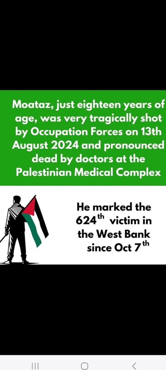 Sport4Palestine's tweet photo. The first GAA club in Palestine representing Ramallah will be called Moatza Sarsour GAA club  in memory if one of the first members to join the club.  Moatza, just 18 years old, was shot and killed by Israeli Occupation forces on the 13th of August this year. Ar dheis Dé a raibh a anam.