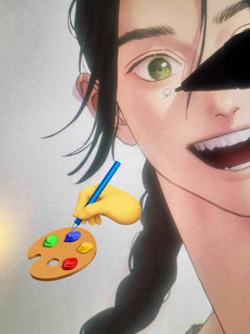 同じような絵を描いているなと思いながら描いている 