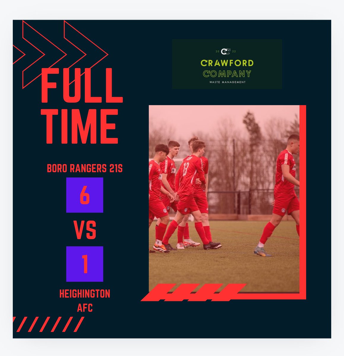 Full time 

Comfortable win today, with some outstanding finishing on display. 

Goals :

Jake Geary ⚽️⚽️
Lenex smith ⚽️
Max Cairney ⚽️
<a href="/TylerCrosby987/">Tyler Crosby</a> ⚽️
<a href="/bradstephenso20/">brad stephenson</a> ⚽️

⭐️ Jake Geary