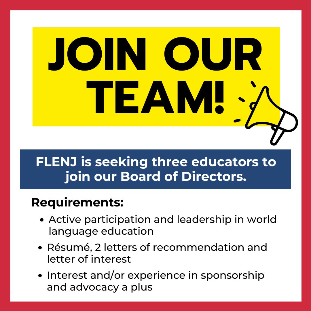 FLENJ's tweet photo. 🤩 Our first Board of Directors meeting for the 2024-2025 school year was a success!! 🤩 We are so excited for the upcoming events, starting with a workshop on October 24th! Want to join our Board? Nominate yourself or a colleague by 10/31 at this link ➡️ https://t.co/av4v2mYPbh https://t.co/223FP5uCrU