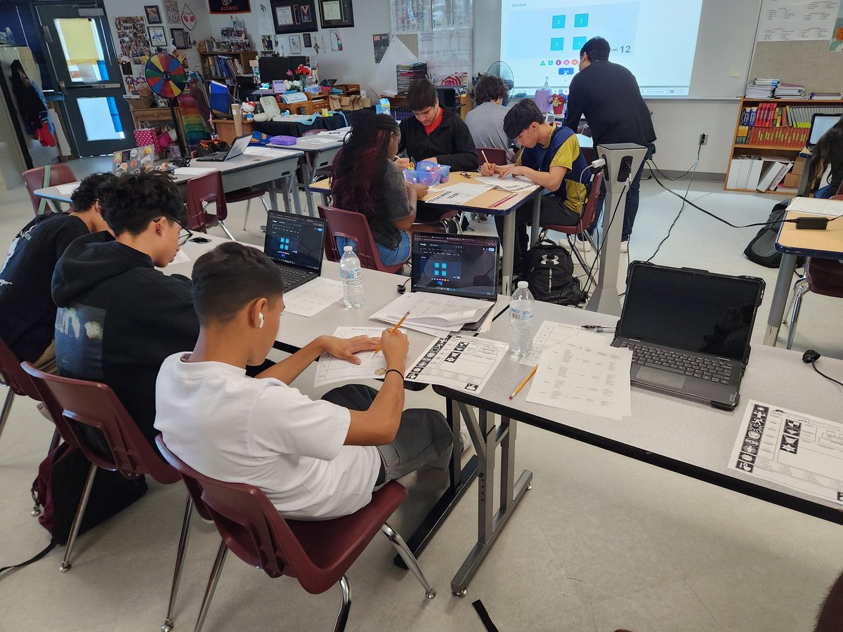 English 1 team teaching characterization through role-playing games for STAAR preparation. #1team1goal #blazernation #DnD #SISD #acceleration #roll20