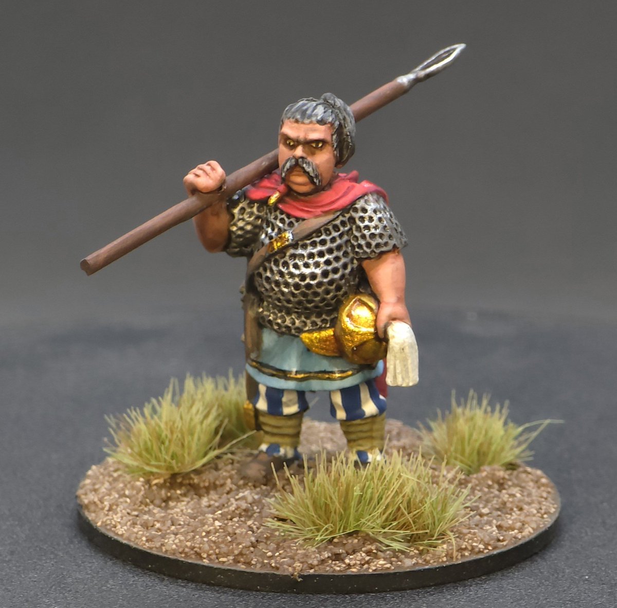 PaintsPirate's tweet photo. #visigoth #warlord #saga @Gripping_Beast painted on last night's youtube paintalong https://t.co/zaR5MblbSv
