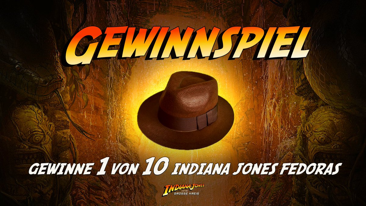 🚨 Gewinnspiel 🚨

Damit ihr für die Abenteuer in Indiana Jones und der Große Kreis bestens vorbereitet seid, verlosen wir gemeinsam mit <a href="/bethesda_de/">Bethesda Deutschland</a> insgesamt 10x stilechte Fedoras.

So macht ihr mit:
1. <a href="/XboxDACH/">Xbox DACH</a> folgen ✅
2. Tweet liken + RT ❤️🔁

TNB 👉xbox.com/de-DE/promotio…