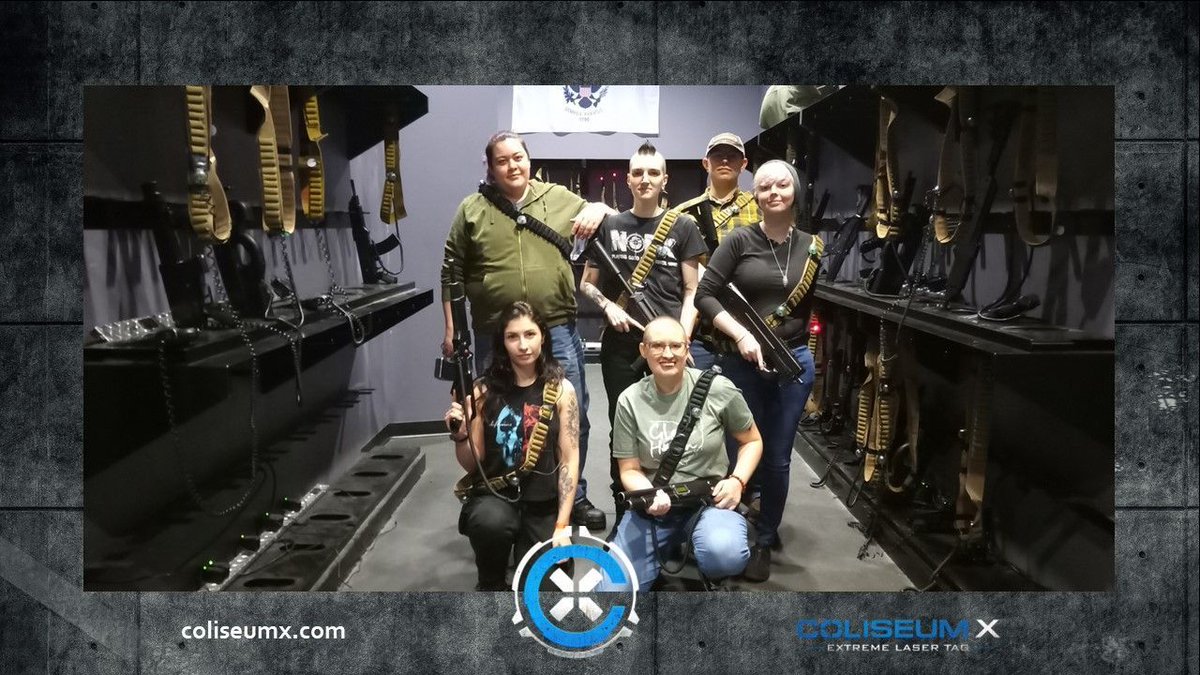 Get your friends together for laser tag and axe throwing here at Coliseum X. coliseumx.com/adult