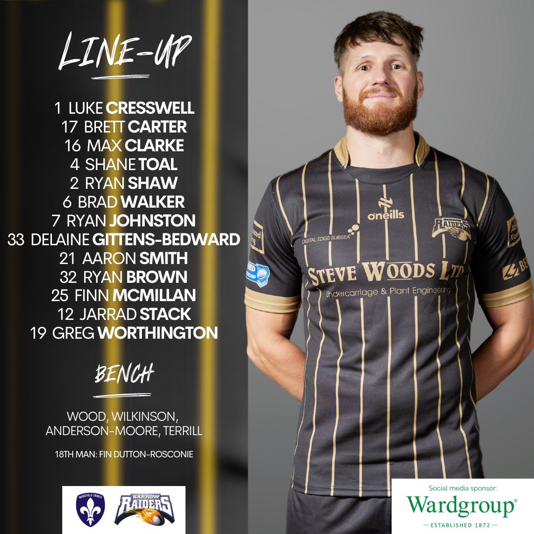 Barrow Raiders (@barrowraiders) on Twitter photo ๐ | ๐๐๐๐ฆ ๐๐๐ฐ๐ฌ: Paul Crarey has made a number of changes to the Raiders line-up for this eveningโs clash with <a href="/WTrinityRL/">Wakefield Trinity</a> ๐ ๐ | ๐๐๐๐ฆ ๐๐๐ฐ๐ฌ: Paul Crarey has made a number of changes to the Raiders line-up for this eveningโs clash with <a href="/WTrinityRL/">Wakefield Trinity</a> ๐
