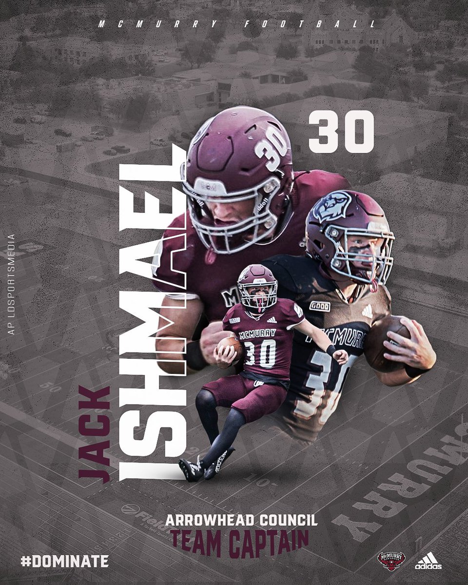 McMURRYFOOTBALL's tweet photo. Arrowhead Council TEAM Captains for 2Nite!

- Sr. DB #0 Damon Dozier
- Sr. DL #94 Markeis Williams
- Sr. RB #30 Jack Ishmael
- Sr. DB #6 Tim Leatherman

#WarHawksFAW
#DOMINATE
#GOOD https://t.co/37eD977qRF