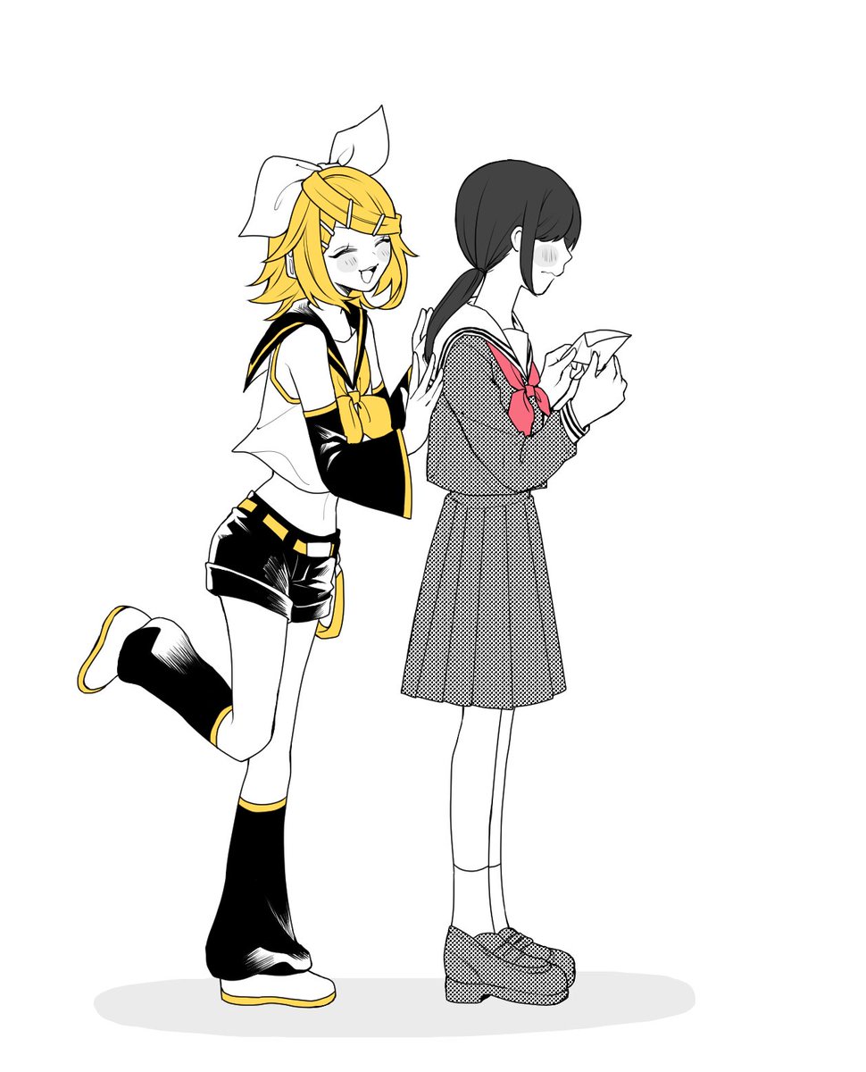 morimorienoki's tweet photo. いつも背中を押してくれる親友
#鏡音リン https://t.co/4FiG9M65my