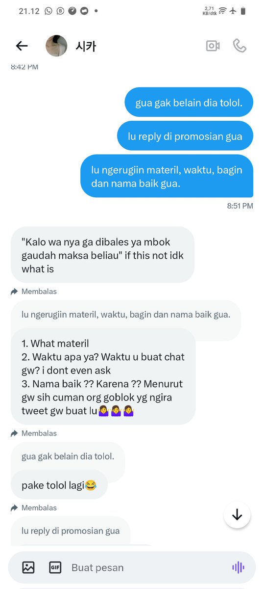 beauftyful's tweet photo. katanya si dia yang rugi y. padahal liat aja req dia ke kang jastagnya kek apa? wajar si orang ga mau, dan lagi jastag gue sendiri tipe yang kalo udah ada customer ya fokus ke cust dan promosi aja. apalagi dia juga ress wajar lah kalo ada case chat tenggelem https://t.co/wOoKe3owfV