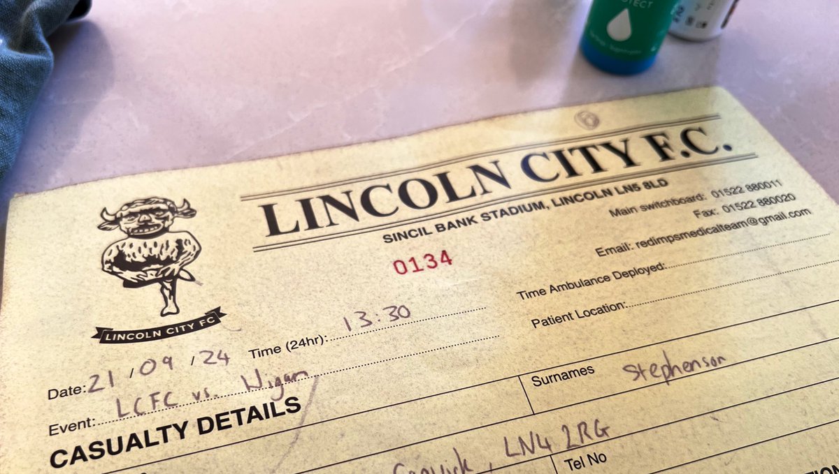 tobystephenson's tweet photo. Not what I expected for today’s game. My lad took a tumble and the imps medical team were brilliant. #UTI https://t.co/uKW4bCCHQf