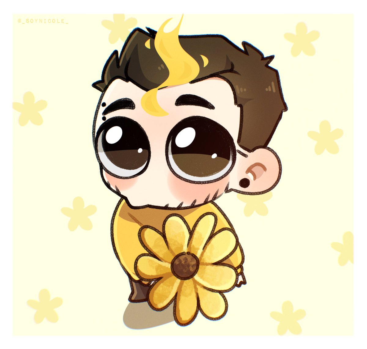 _SoyNicole_'s tweet photo. Una flor amarilla de Auron cubito para ti 🌻
.
#AuronFanart https://t.co/2sLfaooAPC