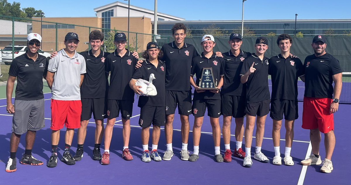 panthersnc's tweet photo. 2024 Conference Tennis Champions! Congratulations Panthers! https://t.co/IcIFAcdYZp