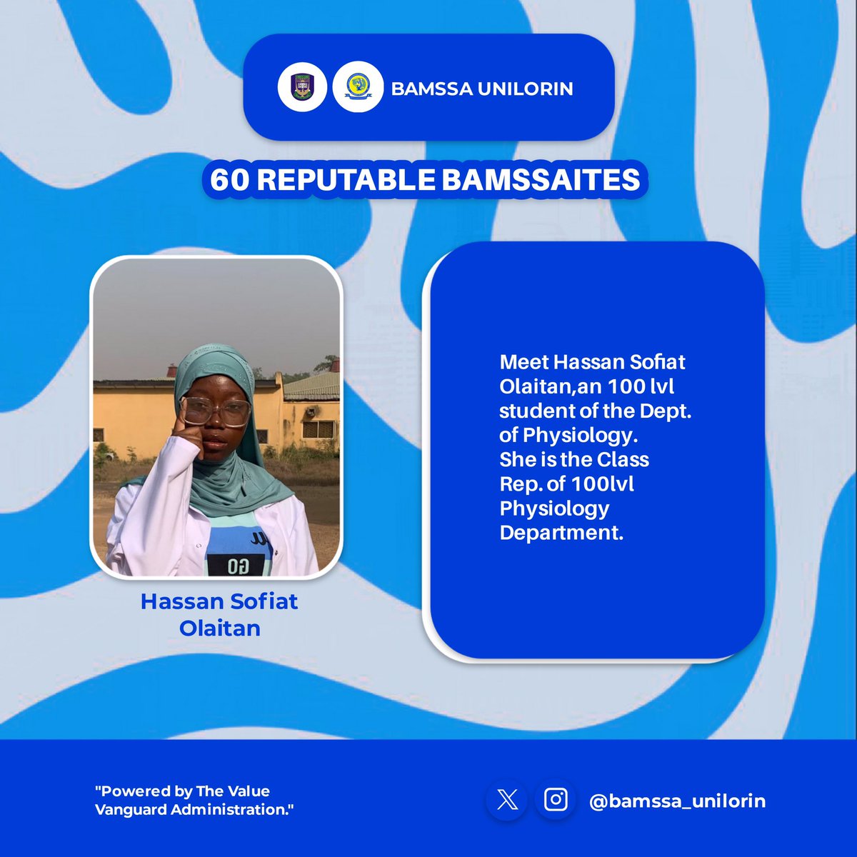 bamssa_unilorin's tweet photo. 60 REPUTABLE BAMSSAITES 🥰❤️
Meet few of the reputable BAMSSAites(57/60)❤️
#bamssa
#unilorin #bamssaunilorin #bamssaites https://t.co/NLLkQL71HX