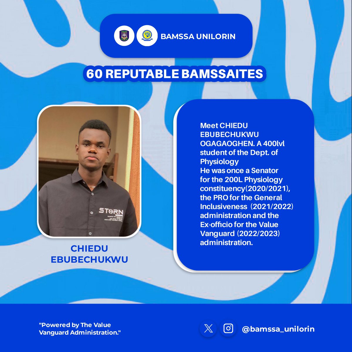 bamssa_unilorin's tweet photo. 60 REPUTABLE BAMSSAITES 🥰❤️
Meet few of the reputable BAMSSAites(57/60)❤️
#bamssa
#unilorin #bamssaunilorin #bamssaites https://t.co/NLLkQL71HX