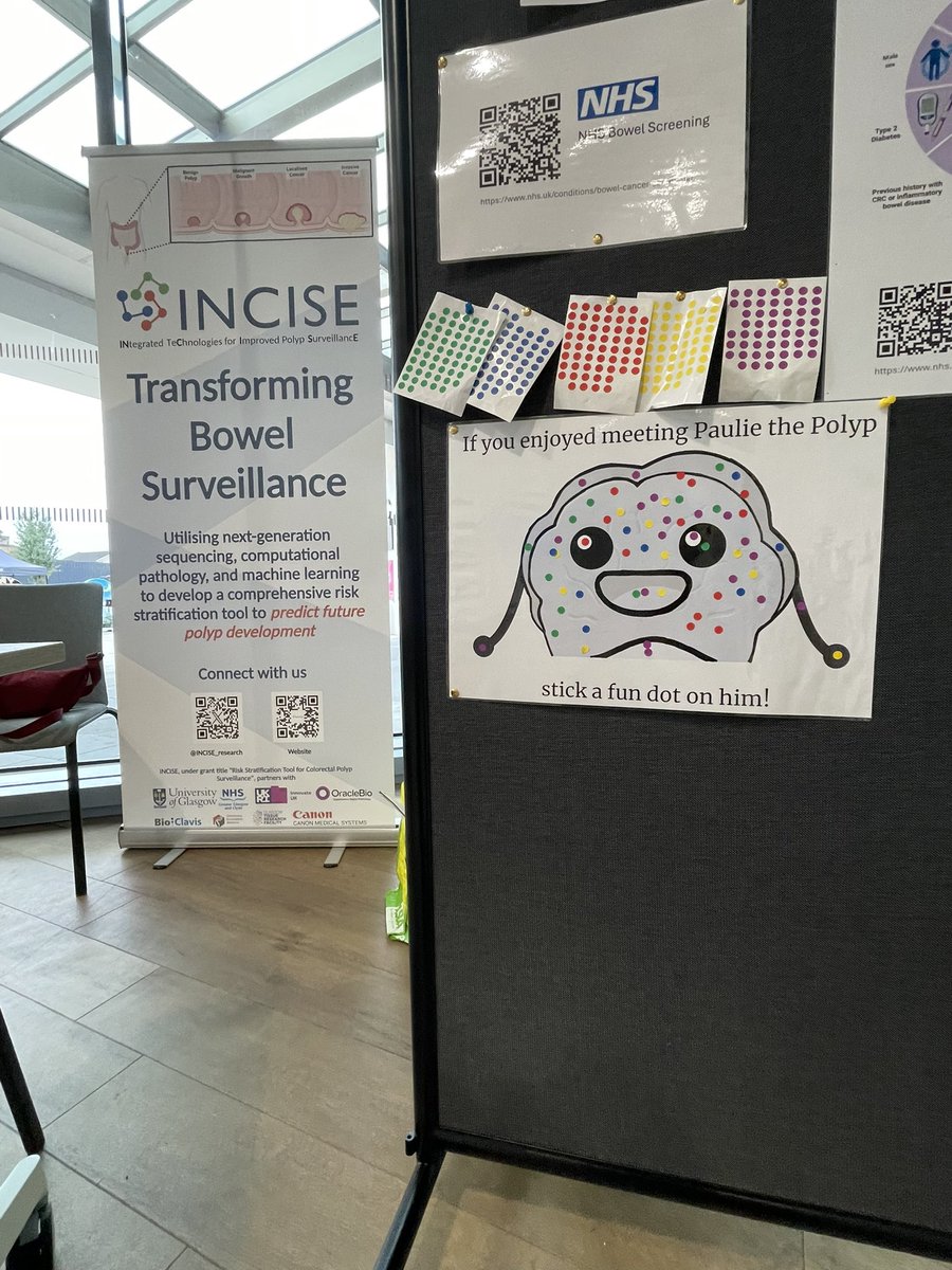 What a first day! 🥳
 
The mission of INCISE is to improve bowel surveillance, so it is important for the public to understand bowel screening. 🤔

Find us tomorrow 12-3 for a chance to make your own cells and polyps! 🤩

#explorathon2024 #explorathon24 #polyps #science