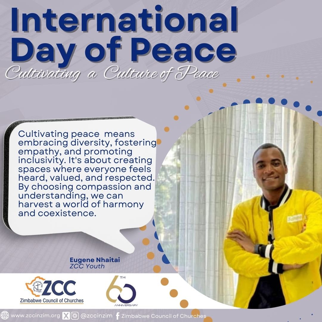 zccinzim's tweet photo. As Zimbabwe advocates for a new, inclusive, and comprehensive law to advance the rights of persons with disabilities, Eugene Nhaitai emphasizes that promoting inclusivity is central to cultivating a culture of peace. #ZCCat60 #ReflectionsOfHope #PeaceDay2024 https://t.co/Nomob1udpp