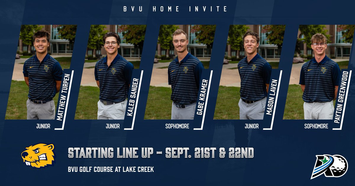 BVUGolf's tweet photo. ⛳️Home Invite Day!⛳️ 

The BVU Men’s and Women’s program are set to host a solid field on both sides this weekend at BVU Golf Course at Lake Creek! 

Live Scoring: https://t.co/UrYUjBrUiW https://t.co/cYBR7tLMPO