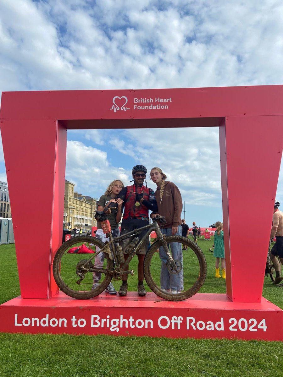 Brilliant (if soggy) day on the <a href="/TheBHF/">British Heart Foundation</a> London-Brighton off-road. Sincere thanks to all those who helped me raise more than £800 for the charity. Special mention, too, for <a href="/HillF1/">Damon Hill</a>, who joined for some of the trickiest sections and showed he’s lost none of his flair on two wheels.