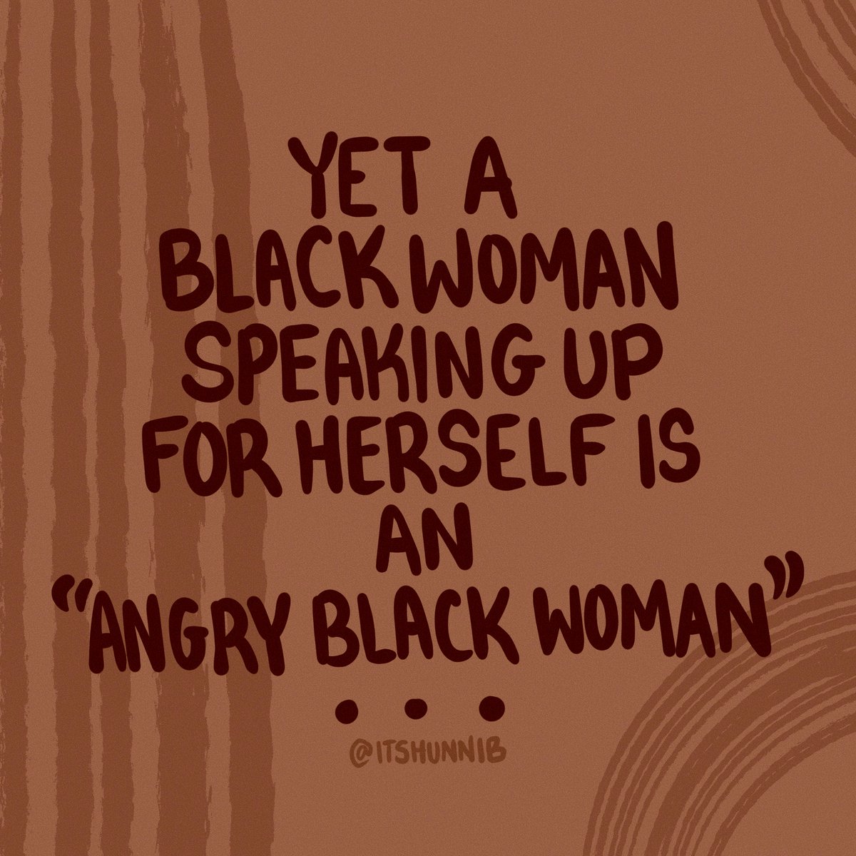 ItsHunniB_'s tweet photo. Saying "Protect Black Women" is infantilizing? Yet a Black Woman speaking up for herself is an "Angry Black Woman"
I have a strong distaste for certain podcasts because they typically lean towards using BW as comedic fodder/punching bags- sorry not sorry

#protectblackwomen https://t.co/4uRIeWBybG