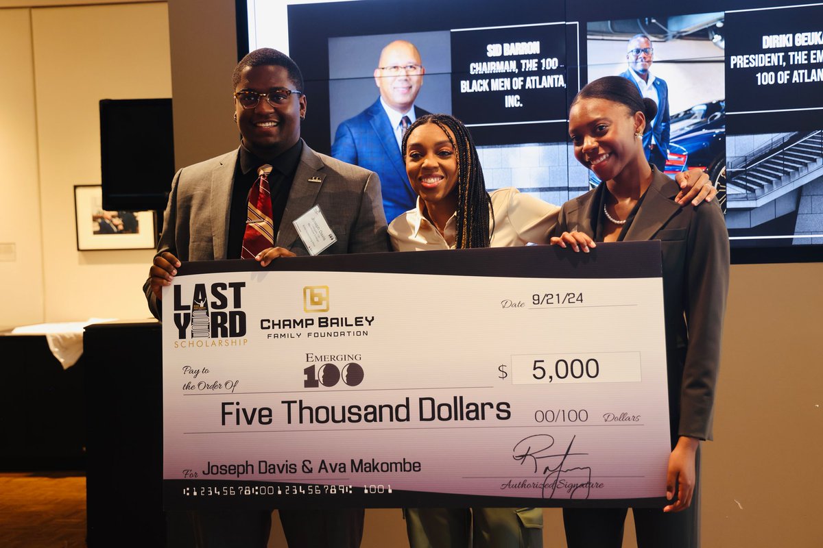 Renee Montgomery (@reneemontgomery) on Twitter photo Today <a href="/RMFnonprofit/">Renee Montgomery Foundation</a> x <a href="/champbailey/">Champ Bailey</a> Foundation gave away 2 Last Yard Scholarships to a Spelman student and a Morehouse student in honor of <a href="/EMERGING100ATL/">Emerging 100 Atlanta</a> π
The goal is to help get #HBCU students to the finish line, graduation π#MomentsEqualMomentum Today <a href="/RMFnonprofit/">Renee Montgomery Foundation</a> x <a href="/champbailey/">Champ Bailey</a> Foundation gave away 2 Last Yard Scholarships to a Spelman student and a Morehouse student in honor of <a href="/EMERGING100ATL/">Emerging 100 Atlanta</a> π
The goal is to help get #HBCU students to the finish line, graduation π#MomentsEqualMomentum