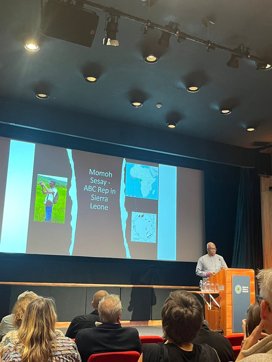 ShokelluT's tweet photo. Honoured to represent @Africabirdclub with @BSeseay today, talking about Picathartes in West Africa at the @online_BOC Bird Odyssey seminar at the @NHM_London. @SIR_JOE11 @Sade0212 https://t.co/qQNDiIG0CG