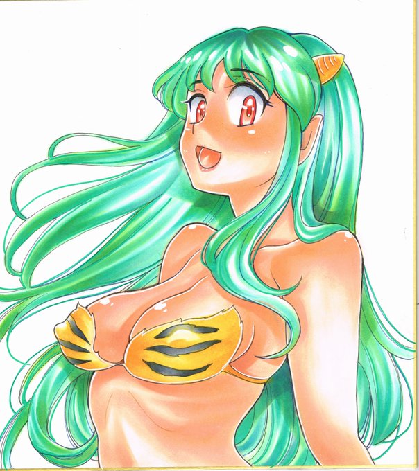 本日開催される美少女パラダイス5
@80beautifulgirl 
色紙抽選会に提供させて頂く色紙です。
 『うる星やつら』より
らむちゃんさんです。

#美少女パラダイス5 