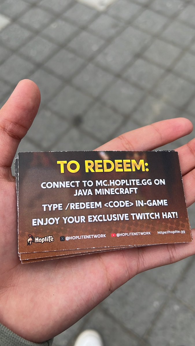 HOPLITE X TWITCHCON COSMETIC GIVEAWAY!! 🥳
Shoutout to Marbar for giving me 11 cards to give out to you guys! To enter just
- Like and retweet
- Follow me: <a href="/OhMatias/">Matias</a>
- Reply with your ign
Ends in 2 weeks!!