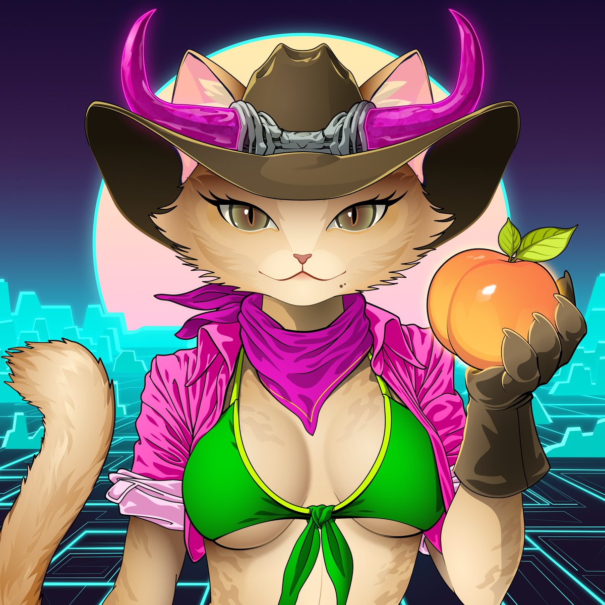 elimakingstuff's tweet photo. Made some NFT art for @IGGYAZALEA from @dePioneerCats ! I tried to channel Iggy’s charm into this kitty, so I hope she sees it, and loves it as much as I do! #iggyazalea #nftarti̇st #nft https://t.co/7ip3dXiXuD