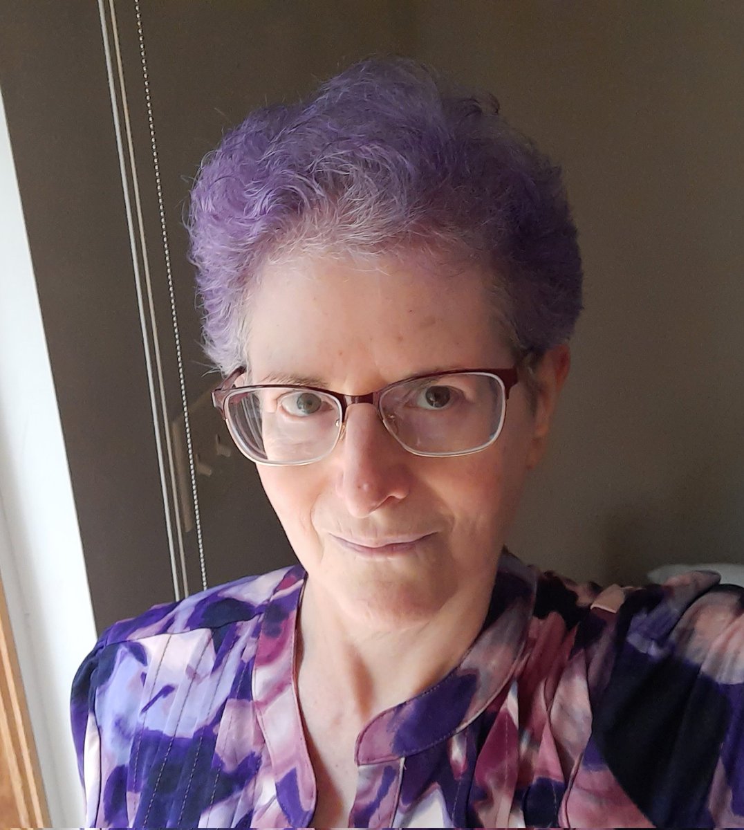 LaurieBoris's tweet photo. Fun with #overtonecolor @oVertoneColor Going with the extreme purple next time! https://t.co/LrDltUmLUf