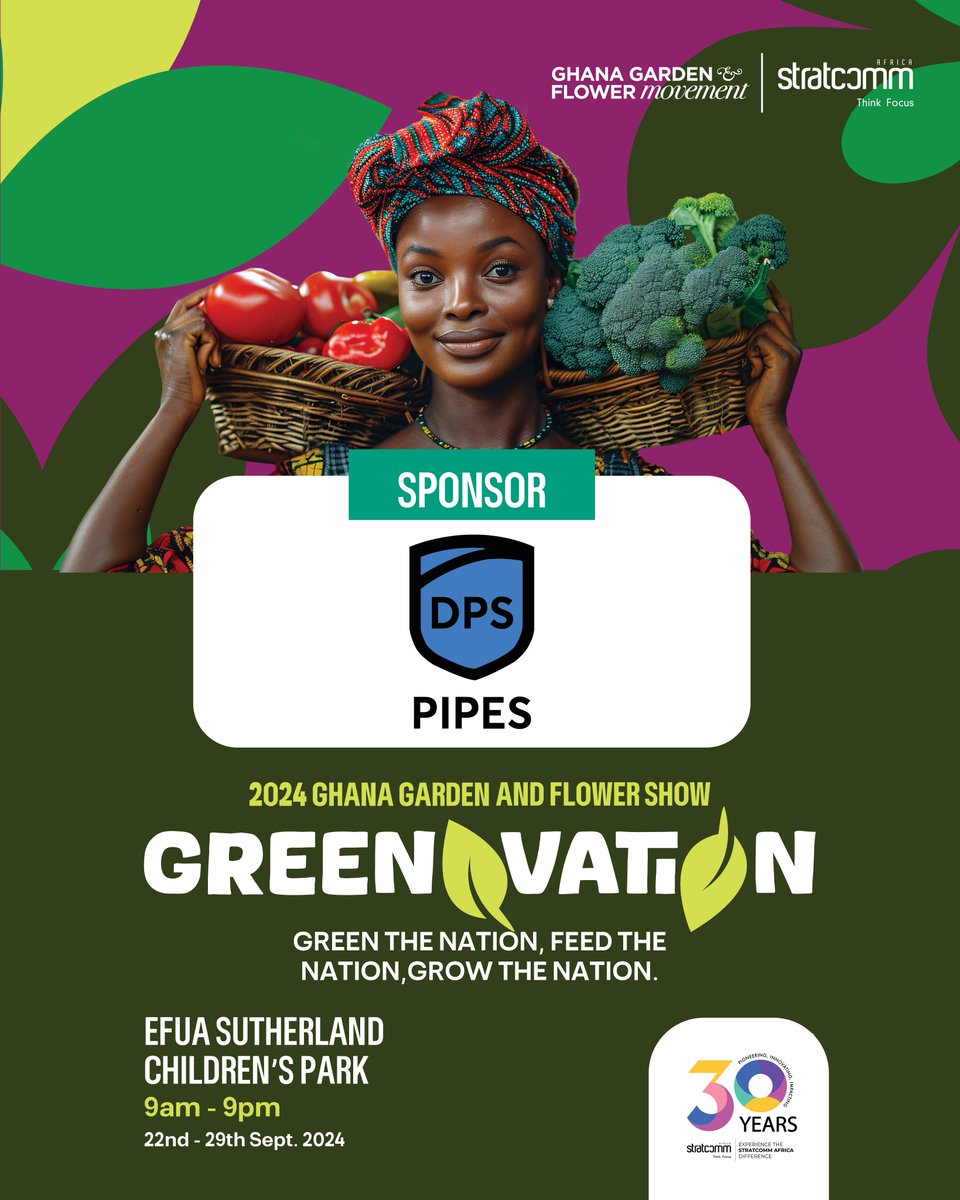 ggfmovement's tweet photo. A huge thank you to our incredible sponsors for making the 2024 #GhanaGardenandFlowerShow a reality! 🌸 

Your generous support helps us Green the Nation, Feed the Nation, and Grow the Nation through Greenovation. 💚

#GGFS2024 #GGFS #Greenovation #GreenGhana https://t.co/NTpaifYiQZ
