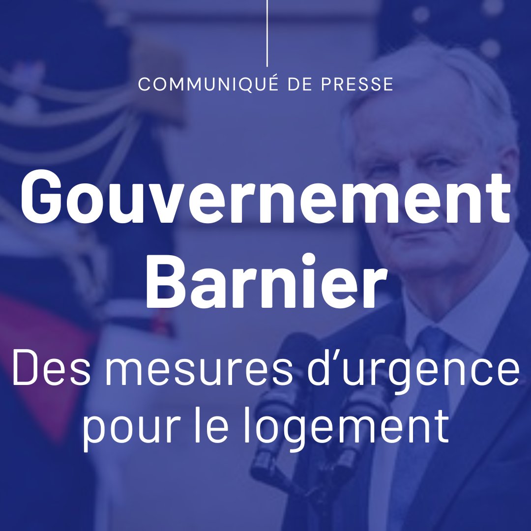 🚨 [COMMUNIQUÉ] Gouvernement Barnier : des mesures d’urgence pour le logement.

La FFB se félicite de la nomination de <a href="/valerieletard/">Valérie Létard</a>, ministre du #Logement et de la #Rénovation urbaine, de <a href="/FrancoiseGatel/">Françoise GATEL</a>, à la tête du ministère de l’Artisanat, de <a href="/CaVautrin/">Catherine Vautrin</a>, ministre du