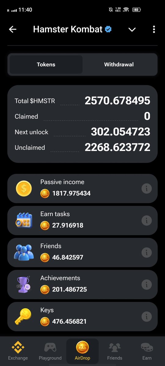 CryptoROCK21's tweet photo. @Mohsin_71 @hamster_kombat @binance 8.1 PPH
200 keys https://t.co/kHKsaKJkw1